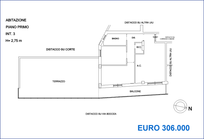 appartamento terrazzatissimo cantiere Boccea