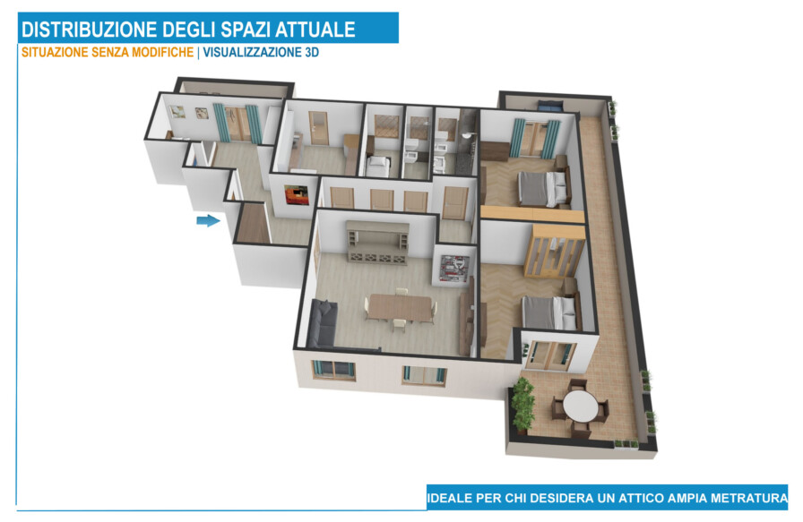 planimetria d'insieme via Agnosine 64  Roma