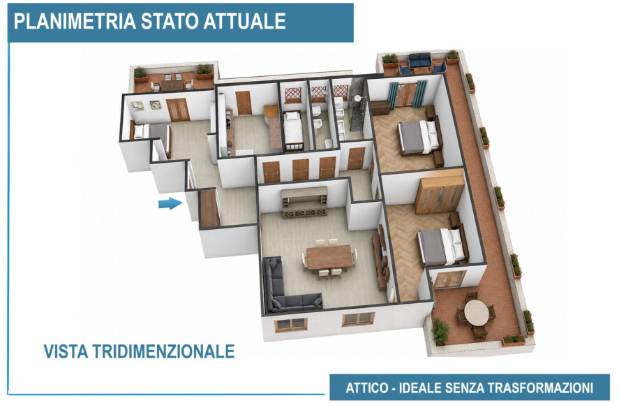 planimetria d'insieme via Agnosine 64  Roma