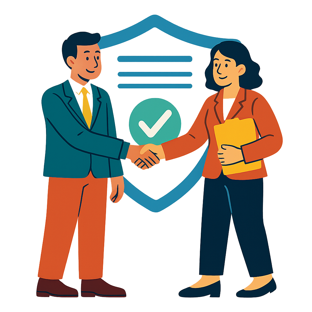 Stretta di mano davanti a scudo: tutela sulla donazione